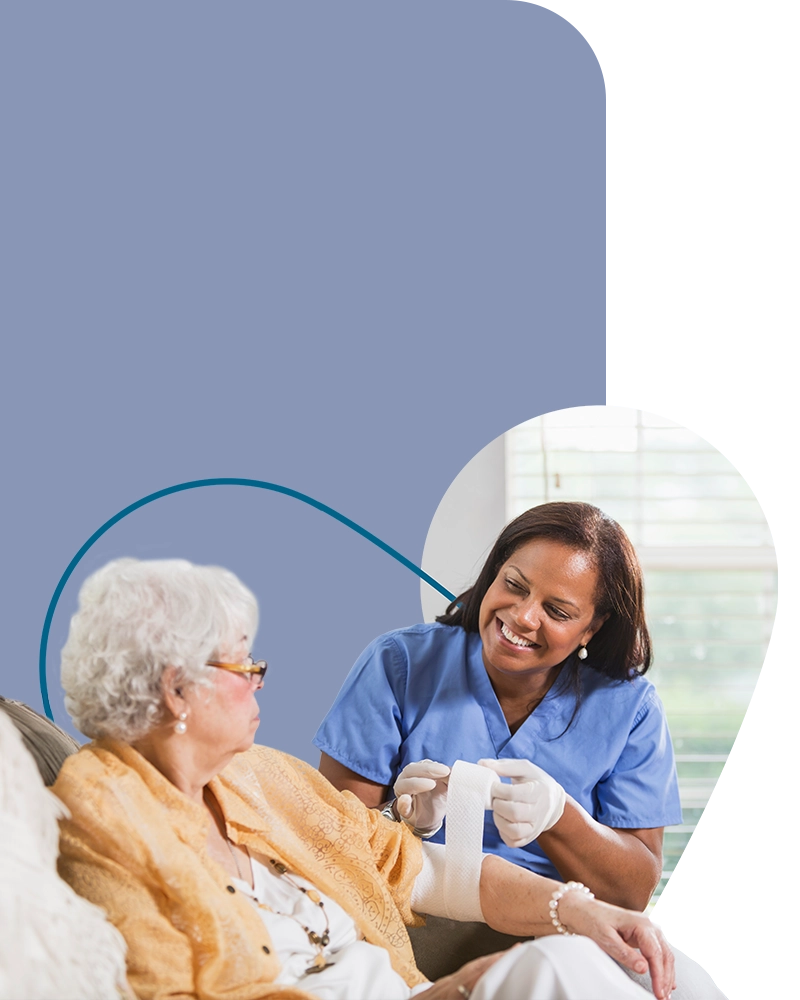 Esperta Health certified nurse treating patient